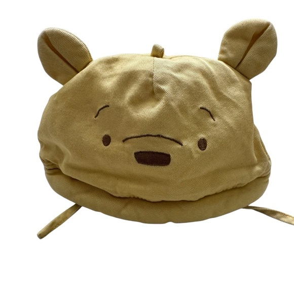 Vintage Classic Pooh Disney Beanie Hat w/Ears Yellow Size 0-6M - Picture 1 of 7